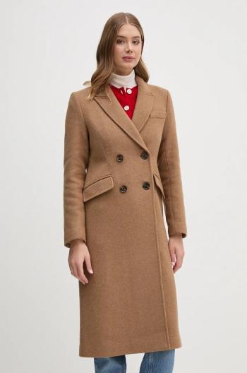 Vlnený kabát Barbour Marylin Tailored Wool Coat prechodný, dvojradový, LWO0236