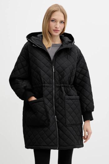 Bunda Armani Exchange čierna farba, prechodná, oversize, XW000682 AF16200
