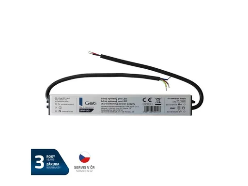 Zdroj spínaný pre LED 12V/ 30W  GETI LPV-30
