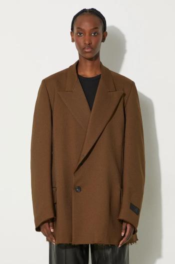 Kabát MM6 Maison Margiela zelená farba, prechodný, S62BN0106.M35222