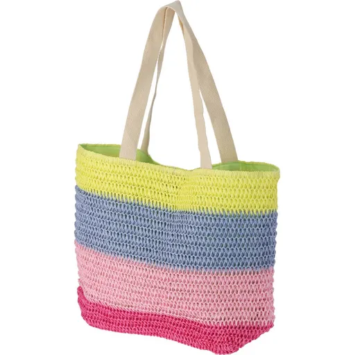 Plážová taška pruhovaná 47 x 15 x 38 cm, zelená