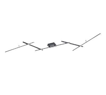 LED stropné osvetlenie Trio Arvin čierna 628410532