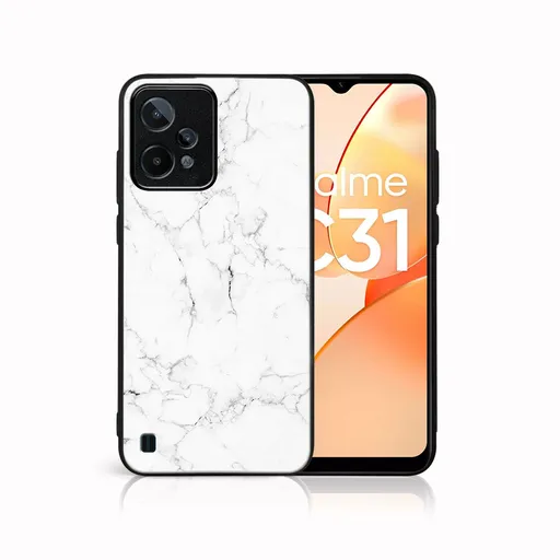 MY ART Ochranný kryt Realme C31 -WHITE MARBLE (144)