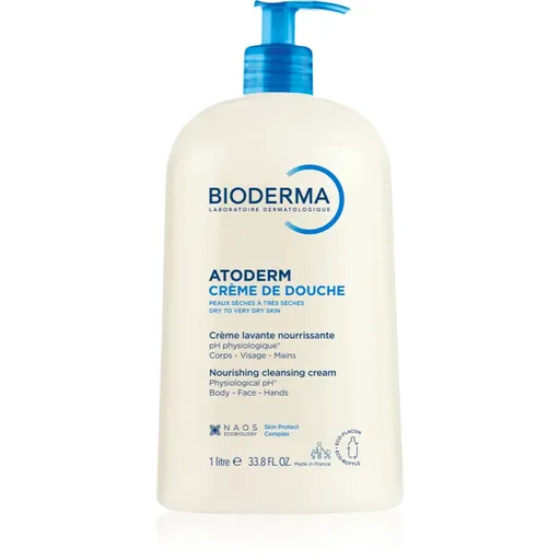 Bioderma Atoderm Shower Cream výživný sprchový krém pre normálnu až suchú citlivú pokožku 1000 ml