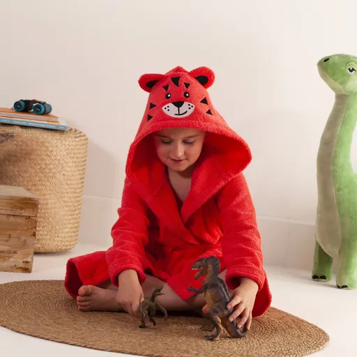 Detský župan z buklé froté zn. Colombine® s motívom tigra na kapucni