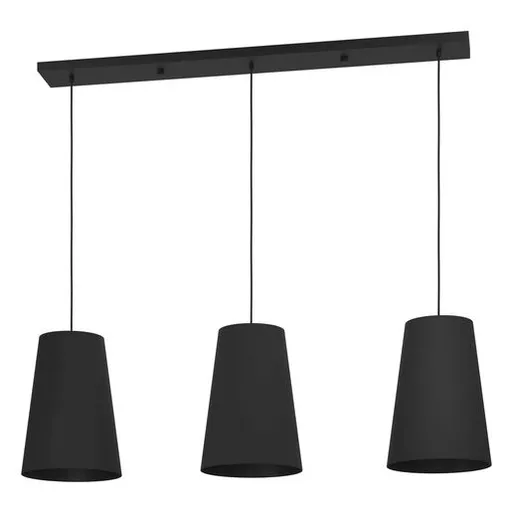 Závesné osvetlenie Eglo PETROSA čierna 390133