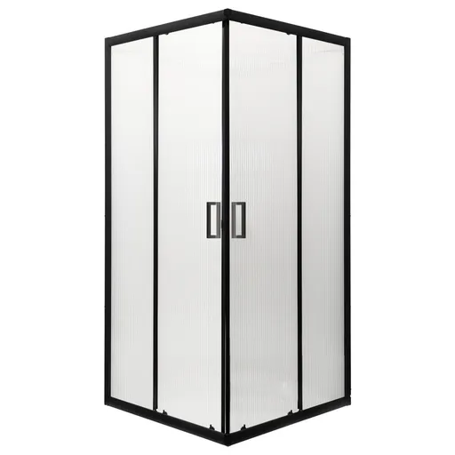 KERRA - Sprchovací kút bez vaničky Soho SQ 90 (čierny) 5907548118752