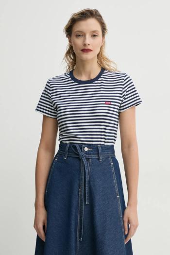 Bavlnené tričko Levi's LSE_PERFECT TEE dámske, tmavomodrá farba, A3116