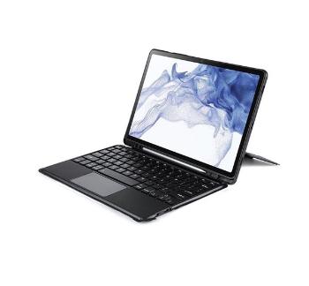 Dux Ducis DK Samsung Tab S8/S7 kihajtható tok vezeték nélküli billentyűzettel, fekete