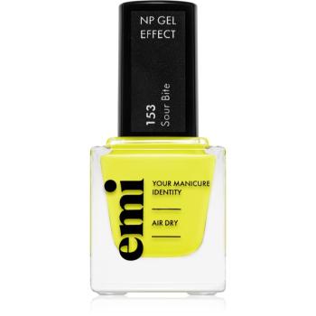 emi E.MiLac Gel Effect Ultra Strong lak na nechty s gélovým efektom bez použitia UV/LED lampy odtieň Sour Bite #153 9 ml