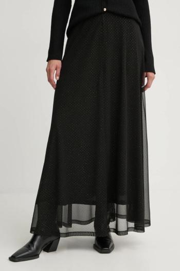 Sukňa Bruuns Bazaar čierna farba, maxi, áčkový strih, BBW4253