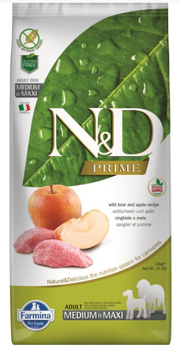 Farmina N&D dog PRIME (GF) adult medium & maxi, boar & apple 12kg