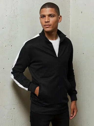 Klasická čierna pánska mikina