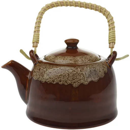 Keramická kanvička na čaj 850 ml, béžová