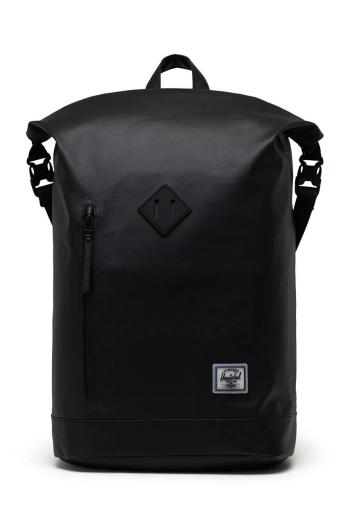 Ruksak Herschel Roll Top Backpack čierna farba, veľký, jednofarebný