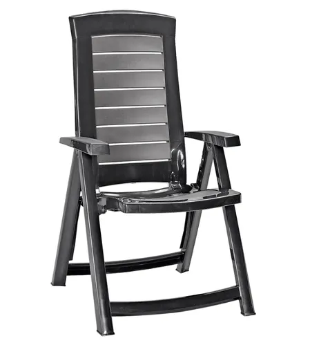 KETER Záhradné polohovacie kreslo BARBUDA | grafit