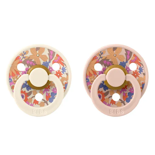 BIBS x Liberty Cumlíky z prírodného kaučuku Colour 2ks, veľkosť 1 - Blossom Blush Mix