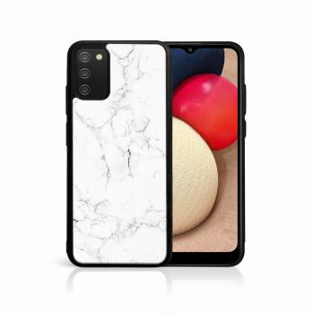 MY ART Ochranný obal Samsung Galaxy A02s -WHITE MARBLE (144)