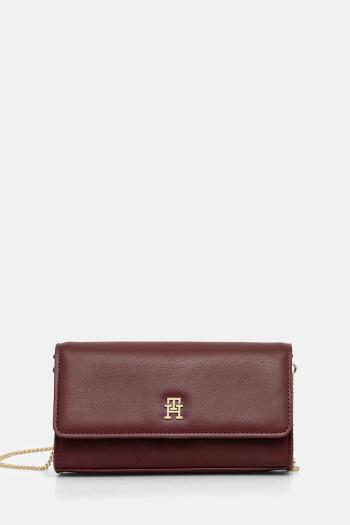 Kabelka Tommy Hilfiger bordová farba, AW0AW16891