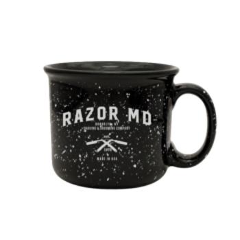 Razor MD černý keramický hrnek na holení