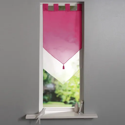 Dvojitá voálová záclonka do špičky