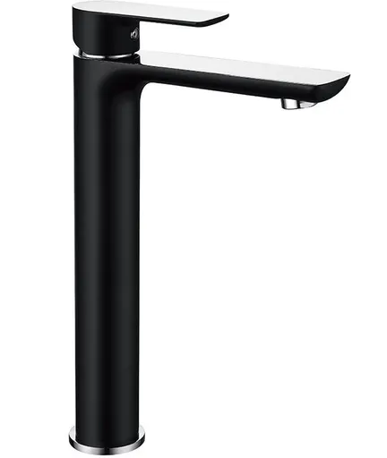 MEXEN - Alfa umývadlová batéria vysoká, čierna/chróm 745710-71