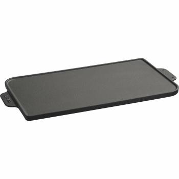 LAVA Metal Placă de grătar reversibilă din fontă ,26 x 47 cm