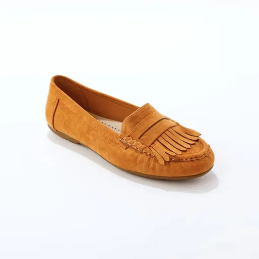 Mokasíny z imitácie semišu