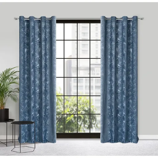 ArtFir Zatemňovací záves LIVIA K | modrá 140 x 250 cm