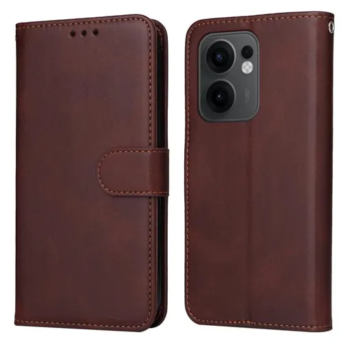 SMOOTH Peňaženkové puzdro pre Oppo Reno13 F 5G / Reno13 FS 5G hnedé