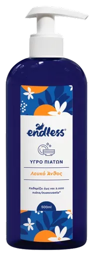 ENDLESS DISHWASHING - Prostriedok na umývanie riadu (white flower (biely kvet), 0,5 L)