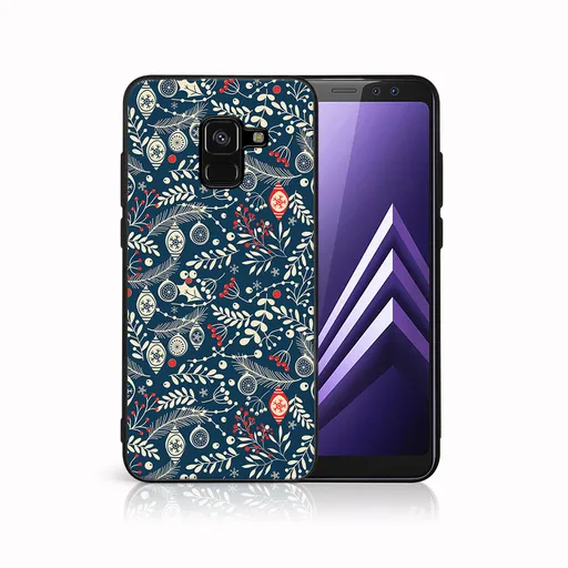 MY ART Kryt s vianočným dizajnom Samsung Galaxy A8 2018 (A530) MISTLETOE (070)