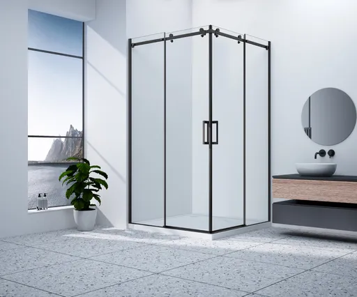 GELCO DRAGON BLACK štvorcový sprchovací kút 900x900 číre sklo, GD4290B-GD4290B GD4290B-GD4290B