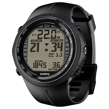 Suunto DX Elastomer + USB, čierna (6417084177421)
