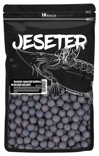 Lk baits boilie jeseter special beluga halibut - 1 kg 18 mm
