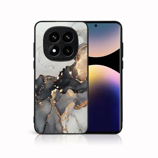 MY ART Ochranný kryt pre Xiaomi Redmi Note 14 Pro+ 5G GREY MARBLE (140)