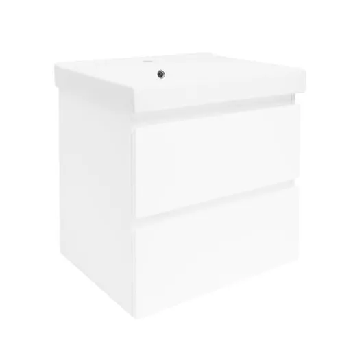 Kúpeľňová skrinka s umývadlom SAT B-Way 59x50x45 cm biela lesk BWAY260WU1BI