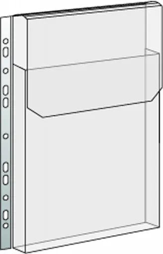 Obal 237x305x0,7mm na katalógy vrecko s chlopňou číry eurozáves 165mic 10ks