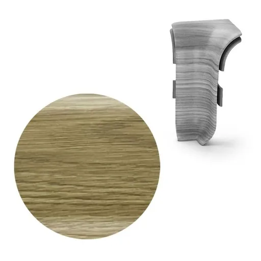 Vnitřní roh k soklu Naturel pinia , PVC dĺžka 0,5 cm, výška hrany 56 mm, NATNGTW65