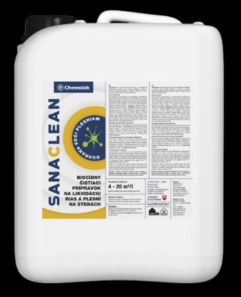 SANACLEAN - Čistiaci prípravok na likvidáciu rias a plesní 5 L