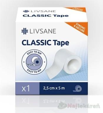 LIVSANE Fixačná páska CLASSIC 2,5cm x 5m, cievka, 1 ks