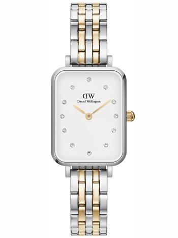 DÁMSKE HODINKY DANIEL WELLINGTON Quadro Lumine 5-článkové dvojfarebné 20mm DW00100625 + BOX (zw519f)