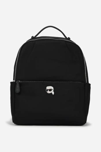 Ruksak Karl Lagerfeld dámsky, čierna farba, malý, jednofarebný, A2W30183