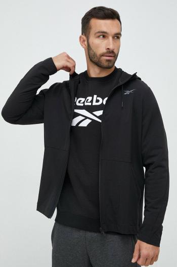 Vetrovka Reebok Performance čierna farba, prechodná