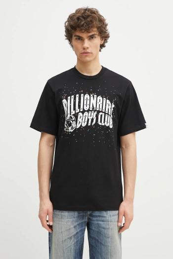 Bavlnené tričko Billionaire Boys Club Embellished Arch Logo T-Shirt pánske, čierna farba, s potlačou, B25155