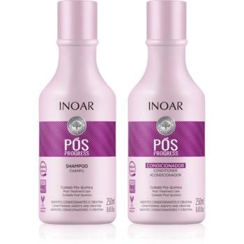 INOAR Pos Progress sada na vlasy po keratinovém narovnání a nanoplastice 2x250 ml
