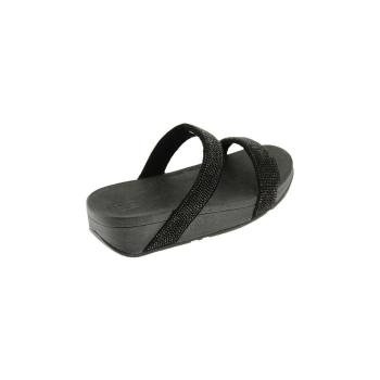 FitFlop  FitFlop LOTTIE SHIMMER CRYSTAL SLIDE  Módne tenisky Čierna