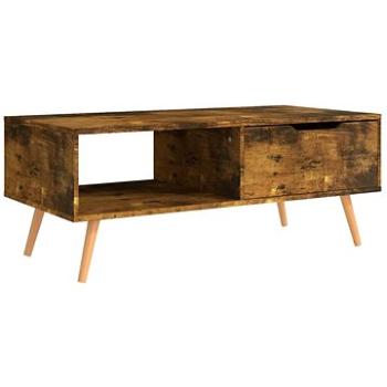 SHUMEE Konferenčný stolík dymový dub 100 × 49,5 × 43 cm drevotrieska, 326794