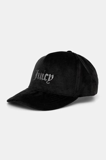 Šiltovka Juicy Couture VERONICA CAP čierna farba, s nášivkou, JCAWH224702