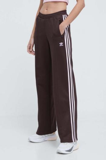 Tepláky adidas Originals Beckenbauer hnedá farba, s nášivkou, IR6093